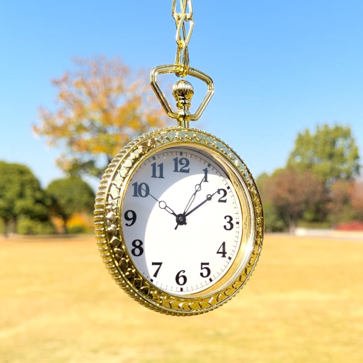 3.7'' Gold Pocket Watch Prop Themed Costume Accessory | NO FUNCTION For Halloween Cosplay Costume Parties Theater