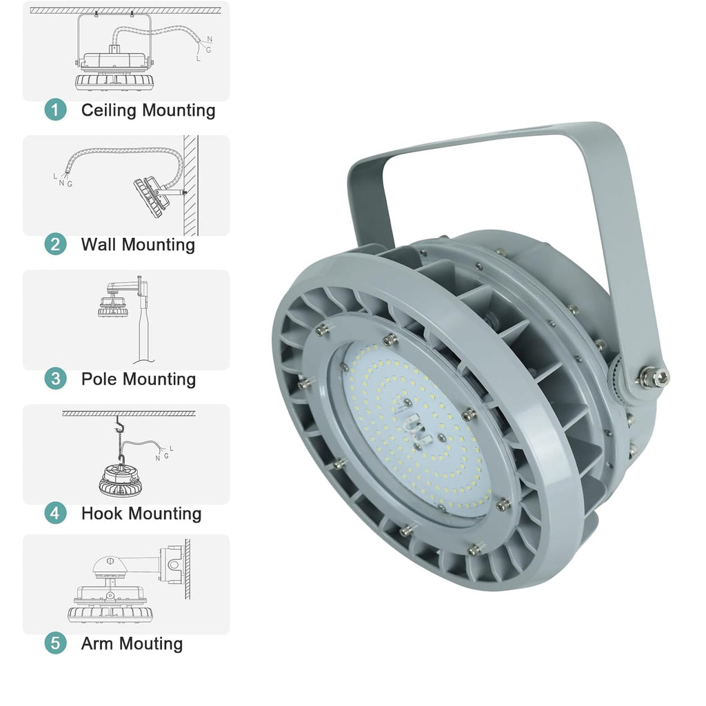 80W LED Explosion Proof High Bay Light Class 1 Division 2