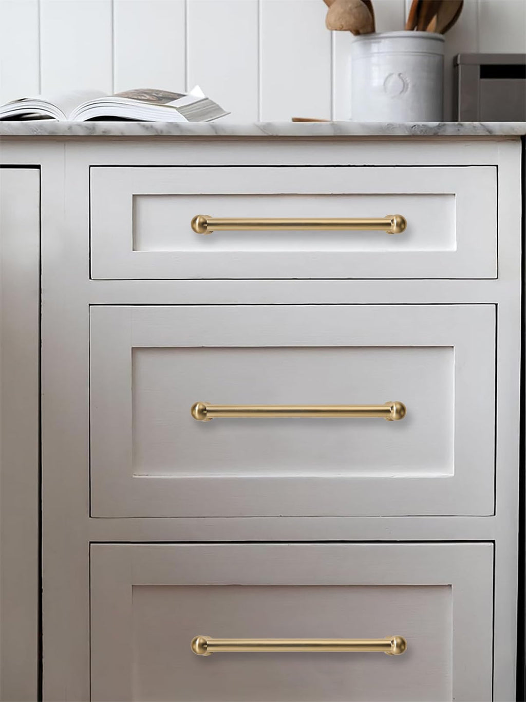 5 Pack 12 Inch Hole Center Champagne Bronze Cabinet pulls 100% Solid Heavy Duty Warm Brass Dresser Pulls Cabinet