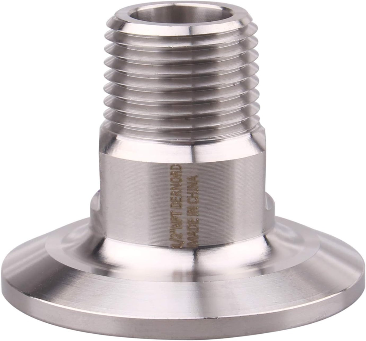 DERNORD 1.5 Inch Sanitary Tri Clamp to 1/2" Male Tri Clover