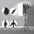 Photography Lighting Kit, Softbox Lighting Kit with Photo Backdrop for Product Photography, Portrait photography