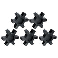 uxcell 5pcs L110 Jaw Coupling Insert, Flexible Solid Type NBR Rubber Jaw Coupling Center Inserts for L Jaw Coupling L-Jaw Coupler Set, Black