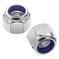 M12 Nylon Insert Hex Lock Nuts Locknuts, Stainless Steel 18-8 (304), Bright Finish, 10 PCS