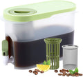 1 Gallon Cold Brew Coffee Maker with Stainless Steel Mesh Filter and Spigot | Ultra Fine Mesh, Iced Coffee Pitcher