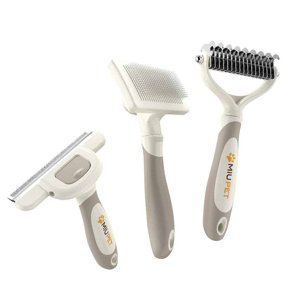 Professional Deshedding Dog Brush Grooming Kits, for Long-Haired Dogs and Cats - Dog Deshedding Brush and Slicker