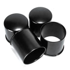 4Pcs 4.9" Stainless Trailer Wheel Center Caps, Matte Black