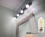 G4 LED Bulb, 12V Bi Pin, 20W Halogen Bulb Replacement 6000K