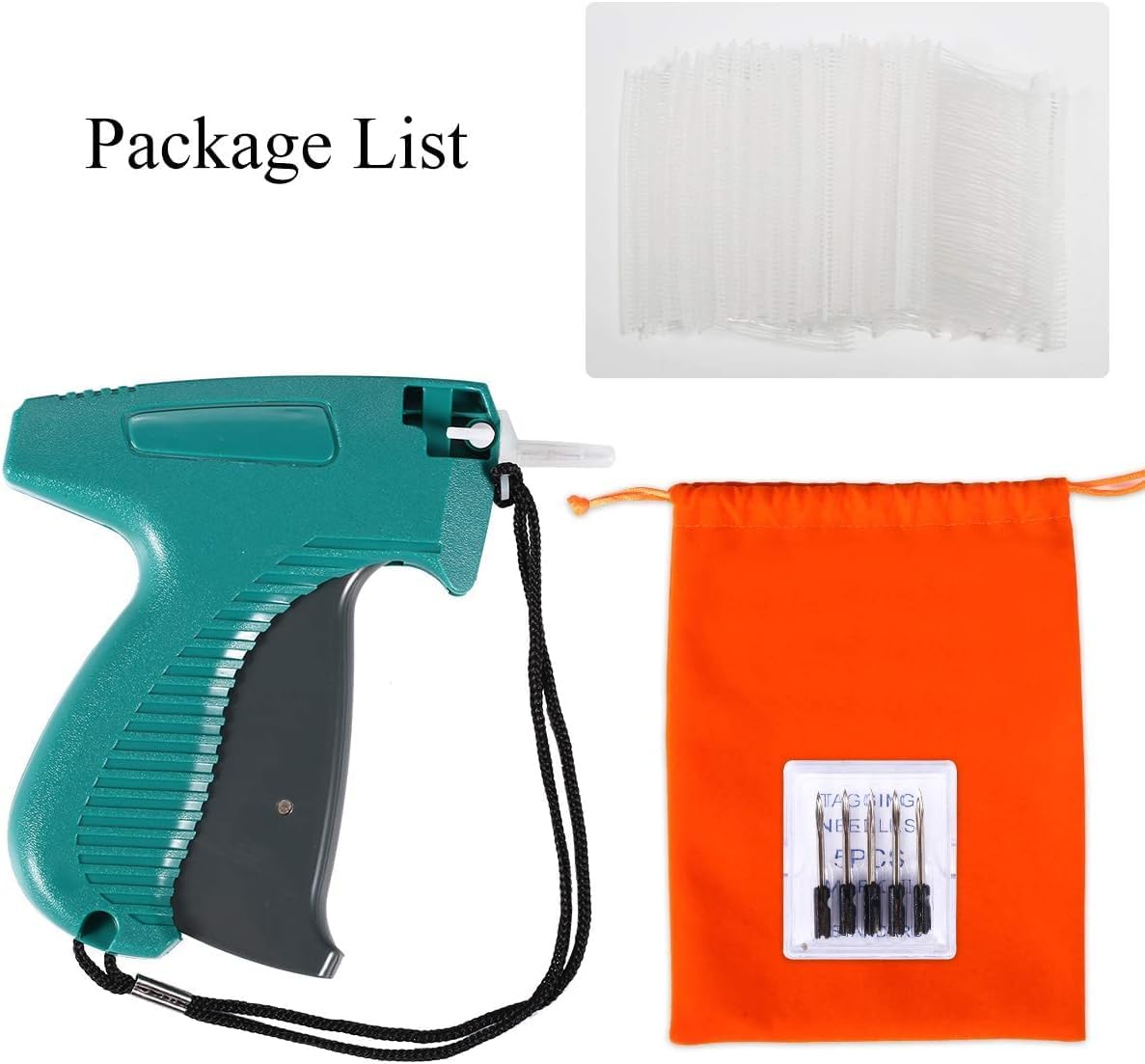 Price Tagging Gun for Clothing, Standard Retail Price Tag Attacher Gun Kit for Clothes Labeler with 6 Needles &