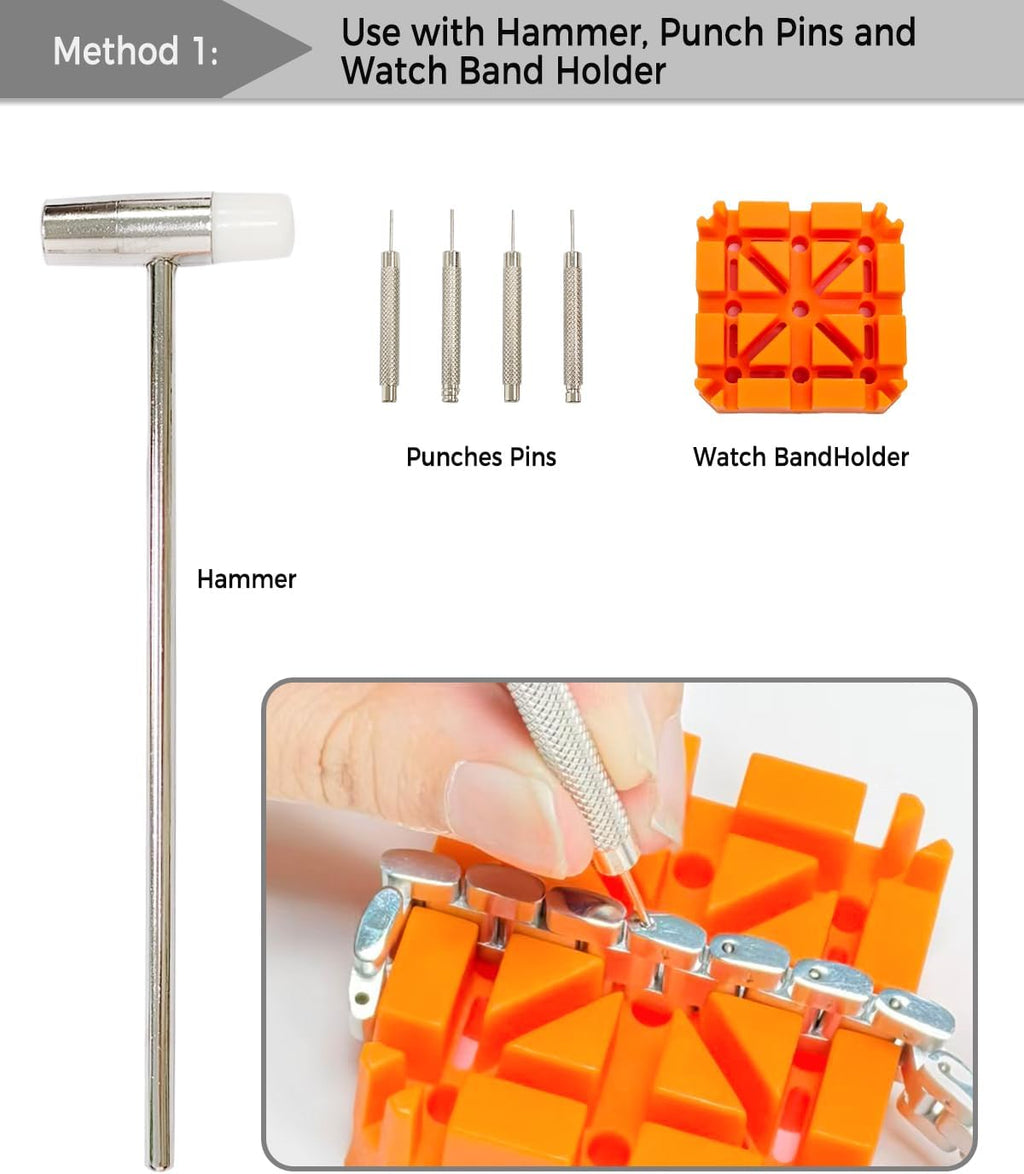 Watch Link Removal Kit, 156 pcs UPGRADED Watch Repair Kit, Watch Back Remover Tool Professional Watch Repair Opener