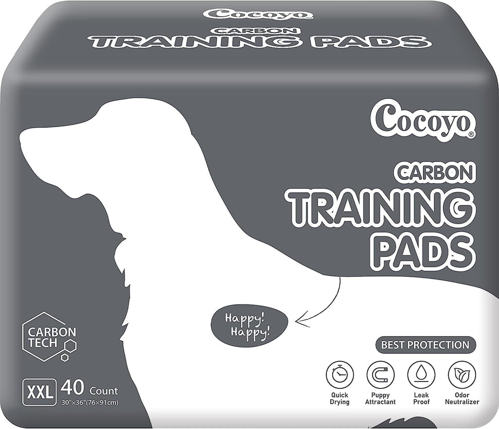 Dog Training Pads Extra Large Size丨Carbon Absorb Eliminating Urine Odor Puppy Pads 丨 Premium Charcoal Dog Pee Pads