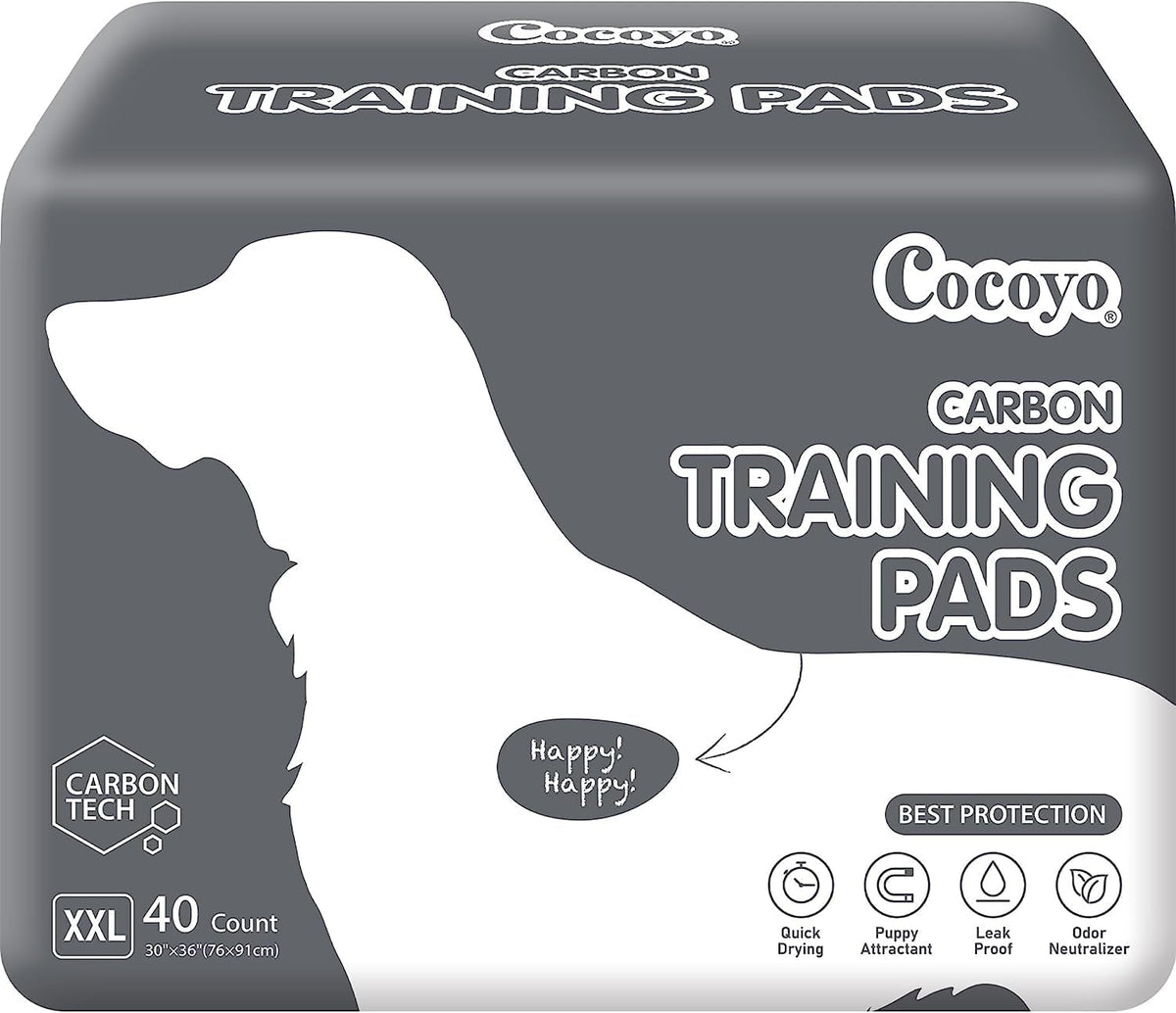 Dog Training Pads Extra Large Size丨Carbon Absorb Eliminating Urine Odor Puppy Pads 丨 Premium Charcoal Dog Pee Pads