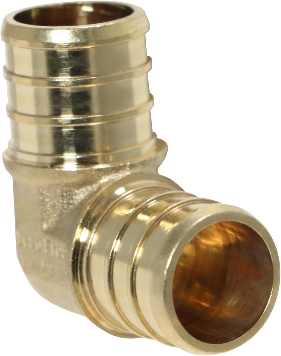 10 Pack XFITTING 3/4 in Pex Elbow, 3/4 Inch Brass Crimp Pex Elbow