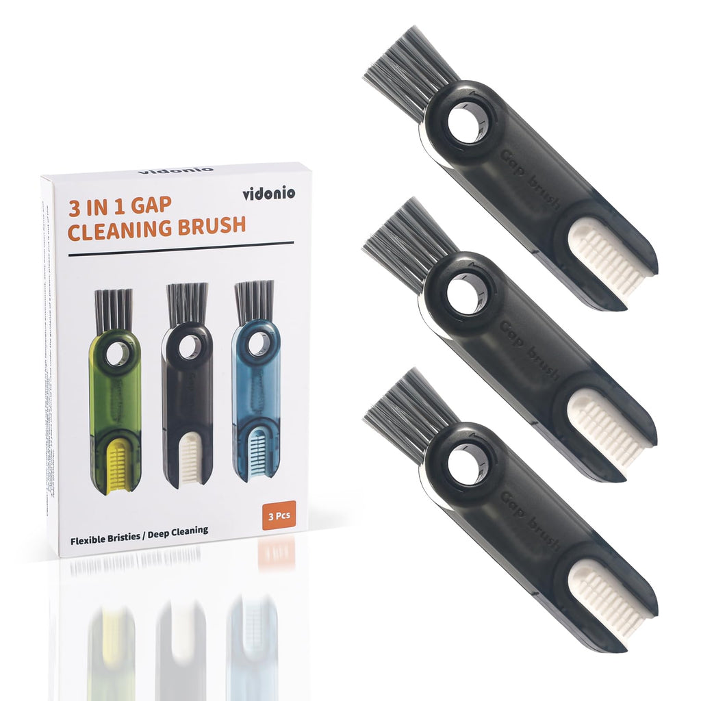 3 in 1 Cup Lid Gap Cleaning Brush Set, Multifunctional Insulation Bottle Cleaning Tools, Mutipurpose Tiny Silicone