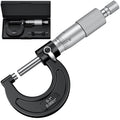 HDLNKAK Outside Micrometer 0-1"/0.0001", with Zero Wrench and Case (Black)