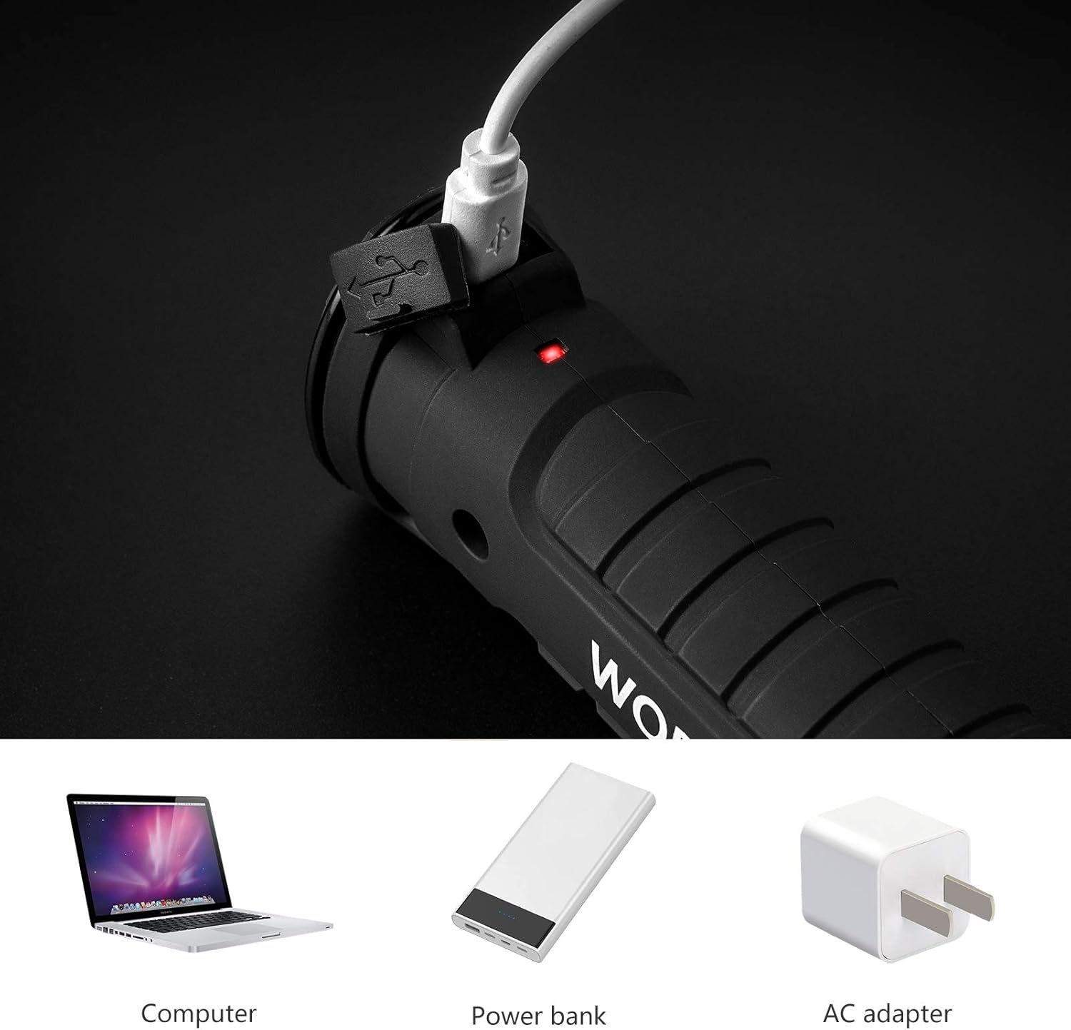Tool Gifts for Men 2Pack Rechargeable LED Work Lights with Magnetic Base, 360° Rotation,Versatile Lighting for