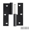 Black Lift Off Door Hinges 3.5IN for Exterior Interior,6 Pack,Right