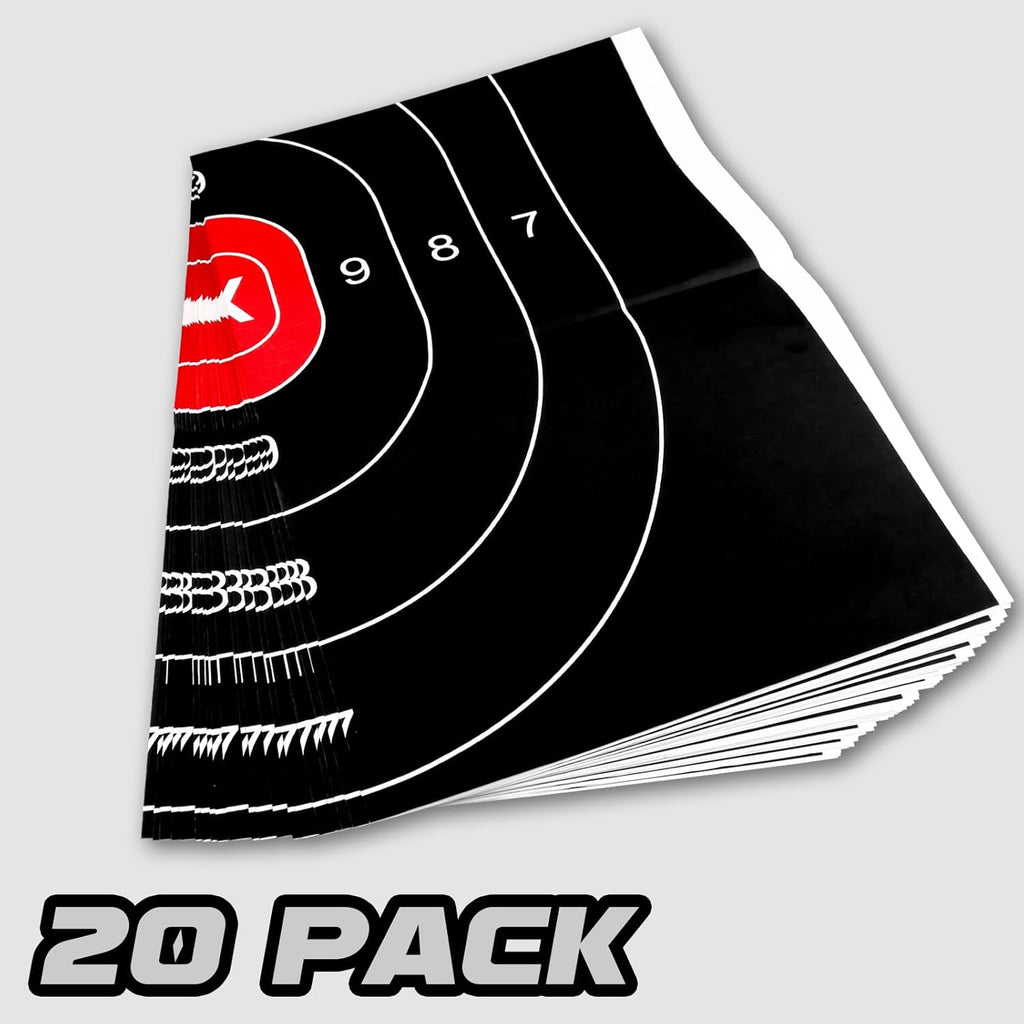 Shooting Range Silhouette Paper Target - 23X35 Inches - Suitable for Handguns, Rifles, Airguns, BB Guns