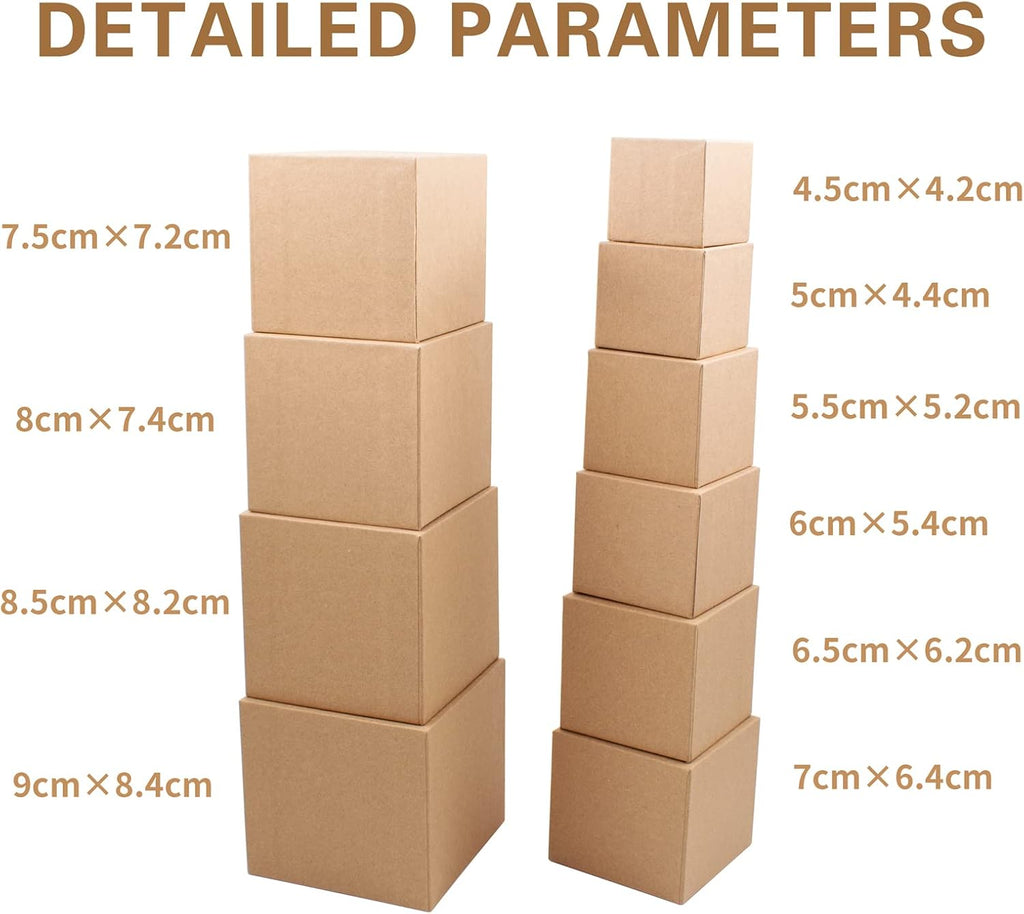 Nesting Gift Boxes Set Prank Gift Boxes Gift Wrap Boxes Surprise Box Small Square Kraft Paper Box Inside Box Gift Set