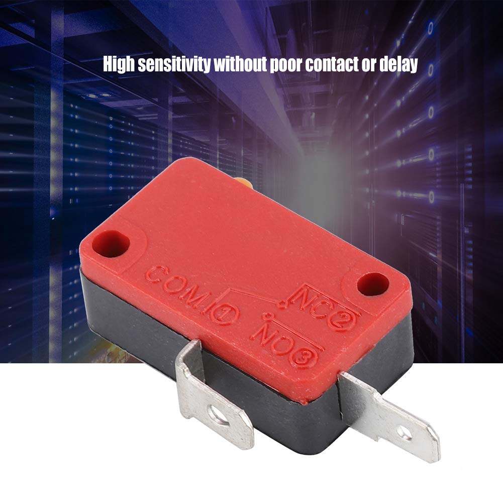 10Pcs Microswitch, 2Pin Micro Switches Kit, ABS Start Push Buttons, Multifunctional Game Player Micro Buttons for