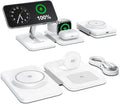 3 in 1 Magnetic Wireless Charger for Apple Multiple Devices, Foldable Fast Charging Station - Magsafe Charger Stand