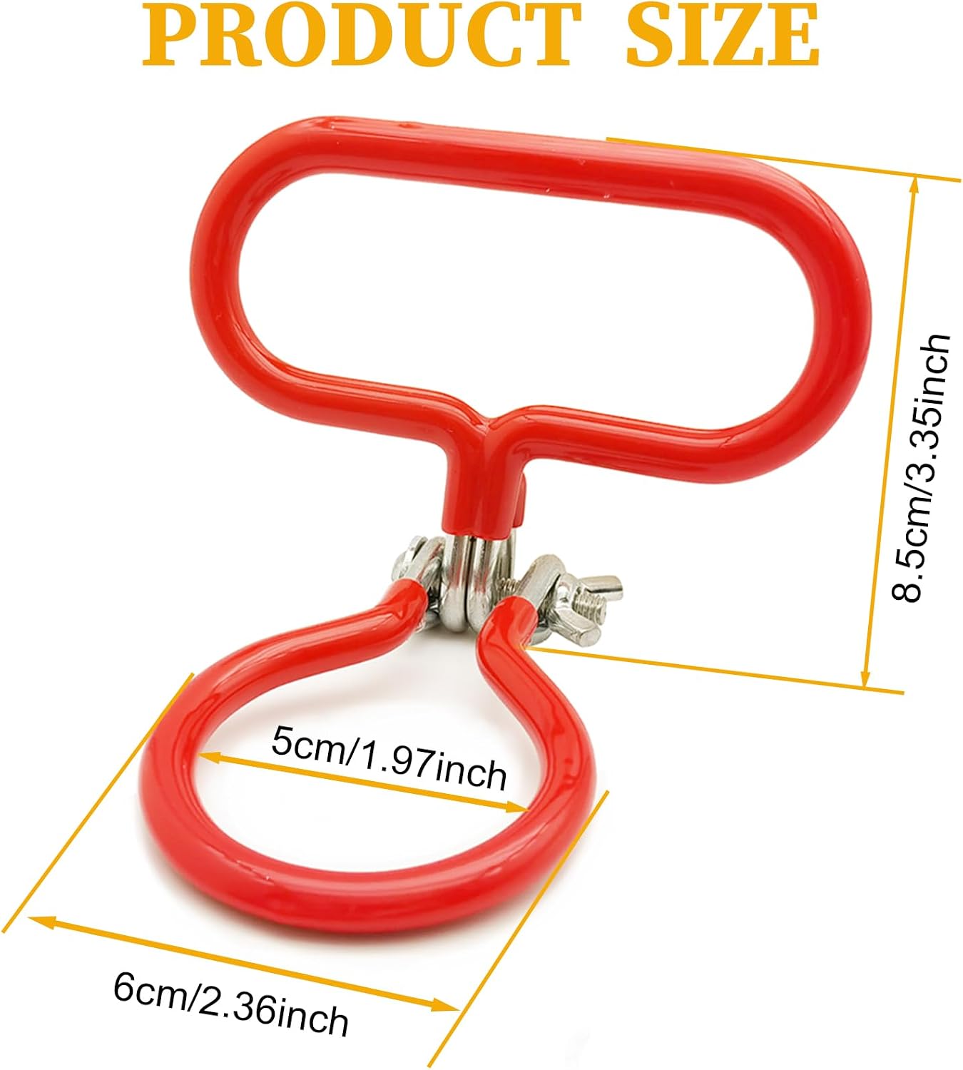 Carboy Handle, 2 Pack Carboy Carrying Handle Heavy Duty Carboy Holder for Smooth Neck 3 Gallon 5 Gallon 6 Gallon 6.5