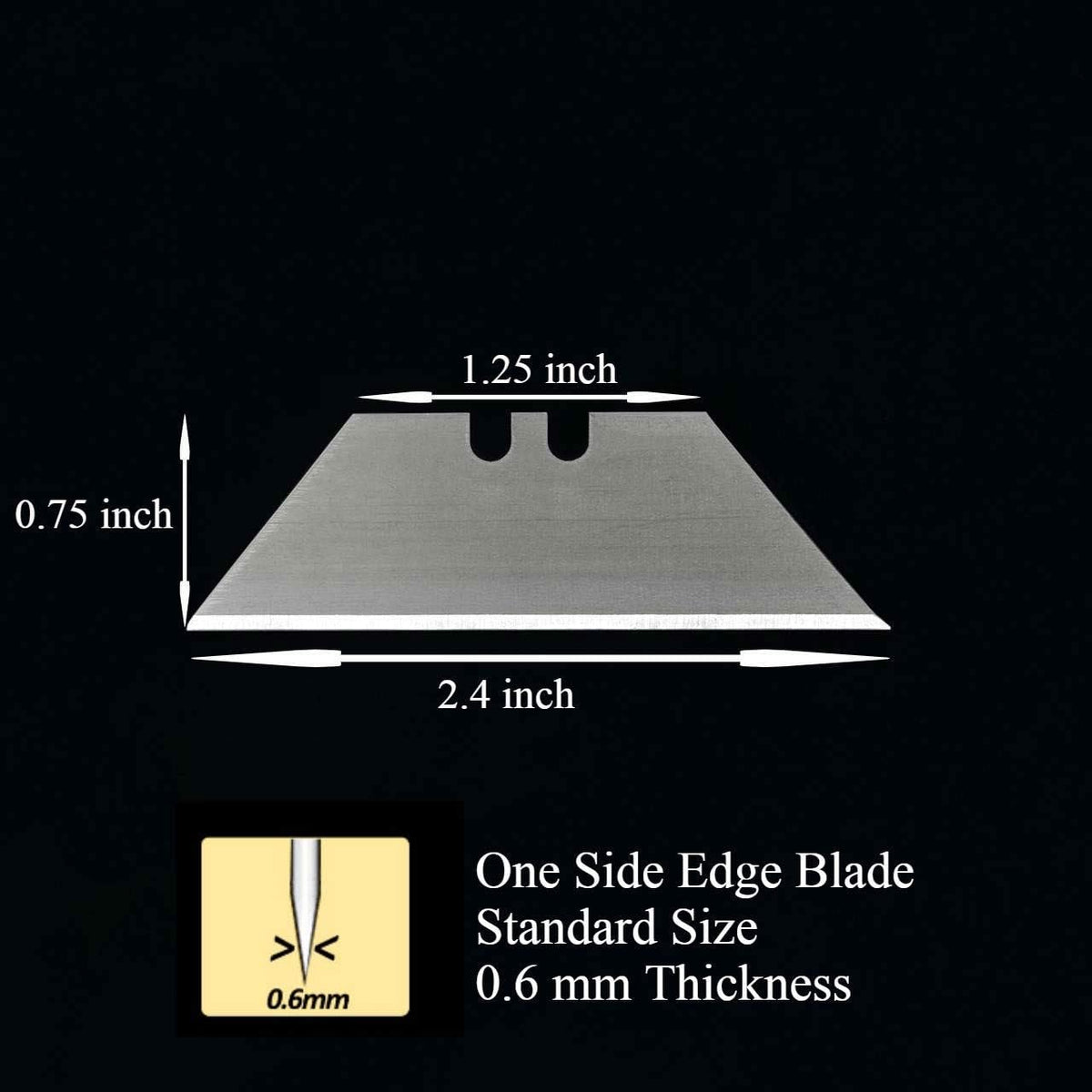 Utility Knife Blades SK5 Steel 200-pack with Plastic Case
