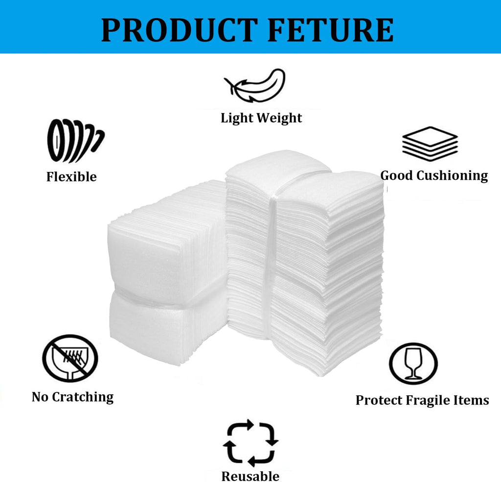 4x6Inch Cushioning Foam Pouches, Moving Packing Foam Pouches 100pcs