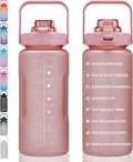 64oz,100oz,128oz Large Motivational Water Bottle with Time Marker, Leakproof & BPA Free Half Gallon Big Water Bottle