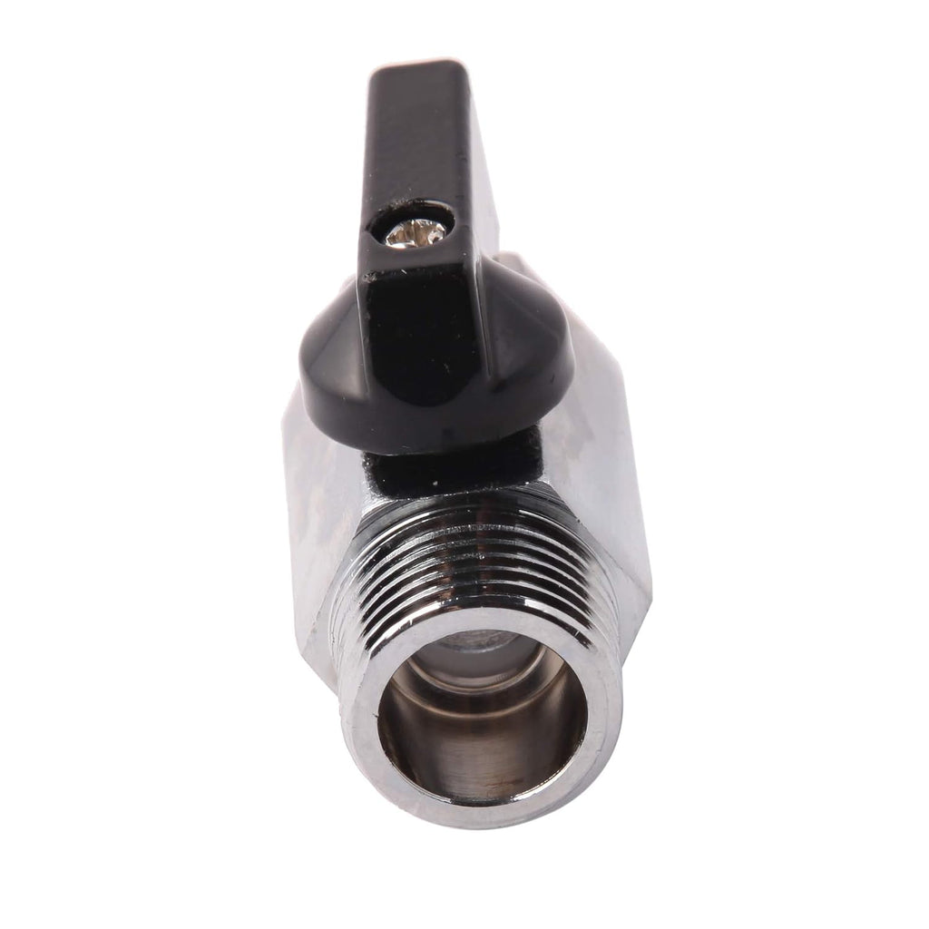 1/2" Brass Mini Ball Valve NPT Female x Male Shut-Off Valve (Pack of 2)