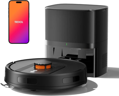 Robot Vacuum and Mop, 70-Day Self-Emptying with 6000Pa Suction, LiDAR Navigation & Smart Mapping & No-Go Zones