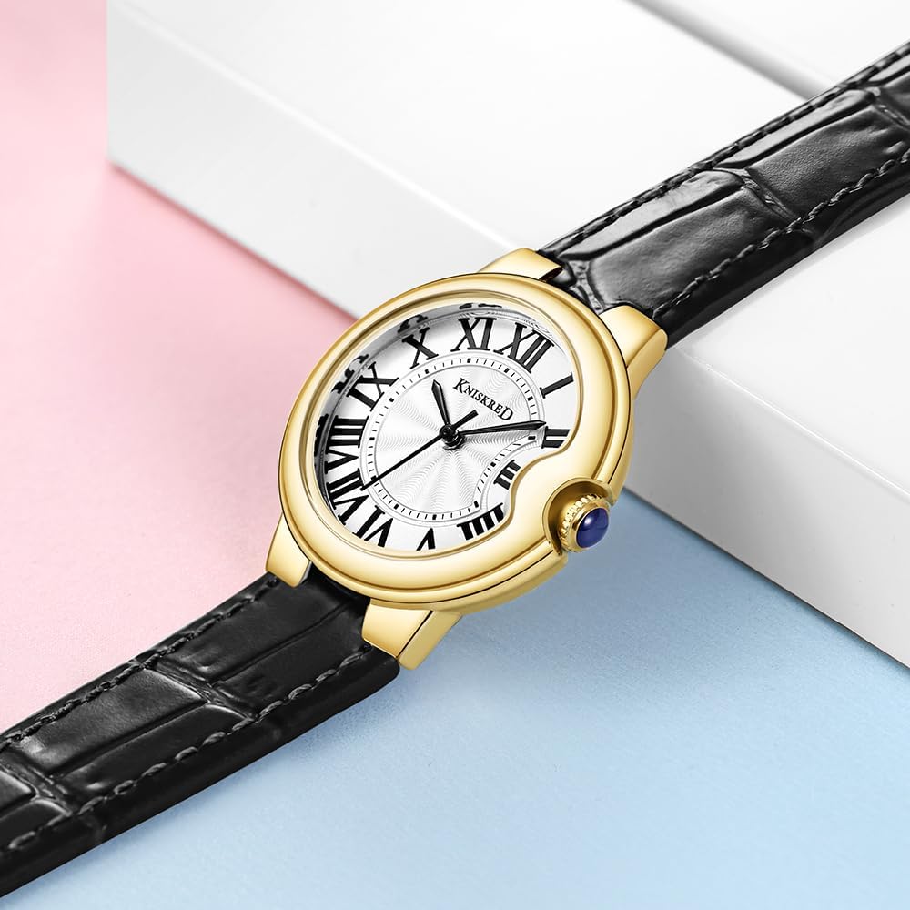 Classic Watch for Women with Vintage Roman Numerals and Solid Stainless Steel Band Ladies Casual Watch