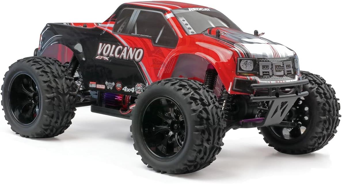 Volcano EPX 1/10 Scale Electric RC Monster Truck – 4WD RC Truck with 2.4GHz Radio, Waterproof Electronics, 19T