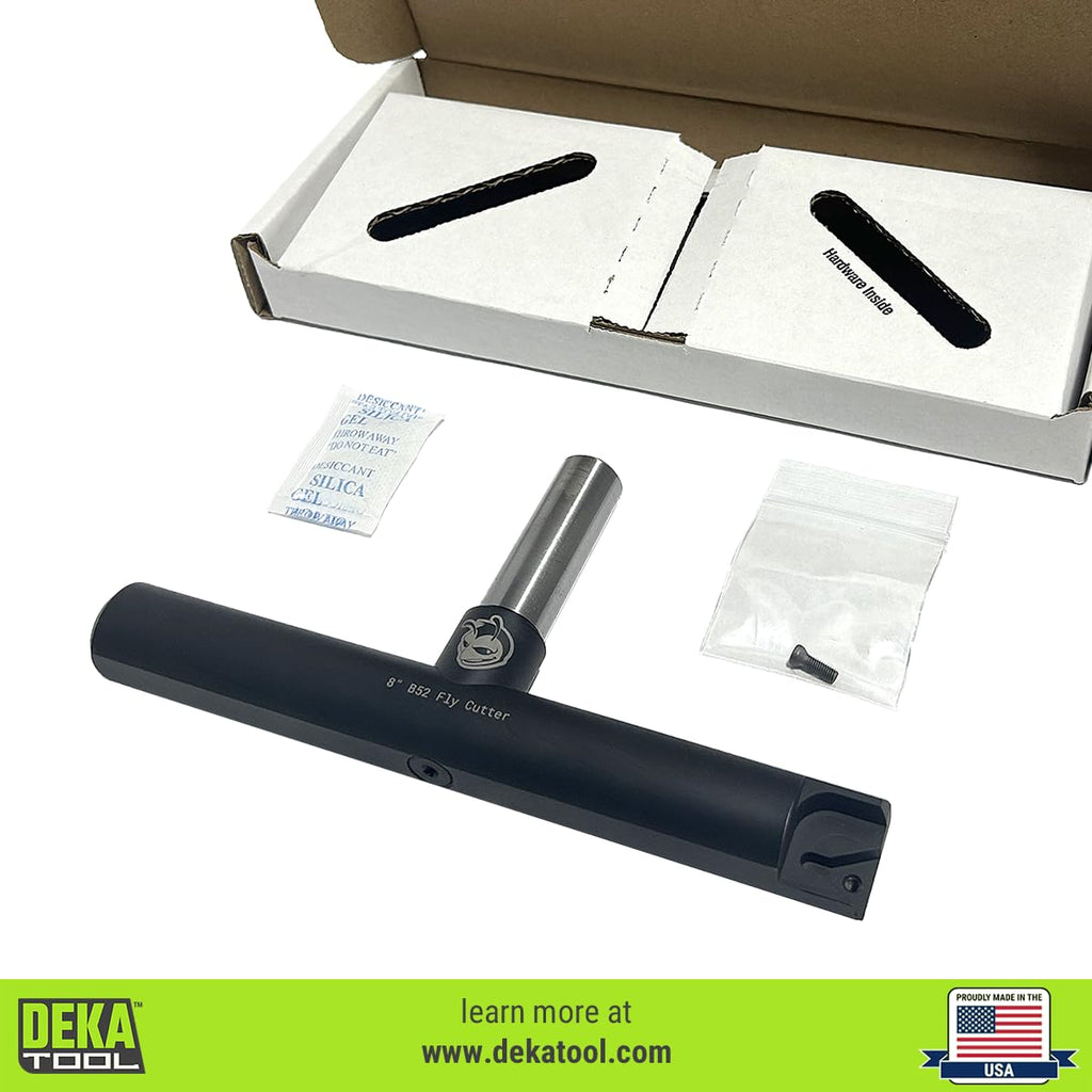 B52 Fly Cutter, 8" Cutting Diameter, Single Insert Milling Cutter, Manufactured in The USA
