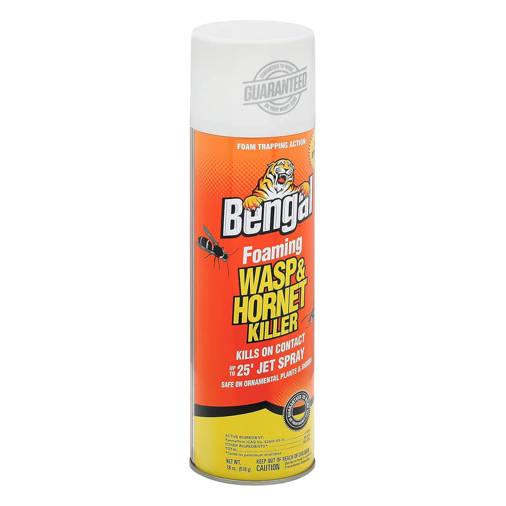 Foaming Wasp and Hornet Killer – Long Range Wasp & Hornet Spray with Foam Trapping Action – Non-Staining Outdoor Long
