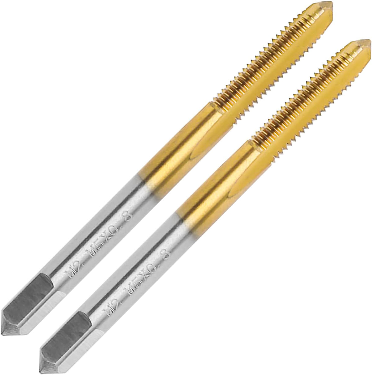2Pcs M5 X 0.8 Thread Tap for Metal, M5 X 0.8 M2 HSS Thread Milling Tap