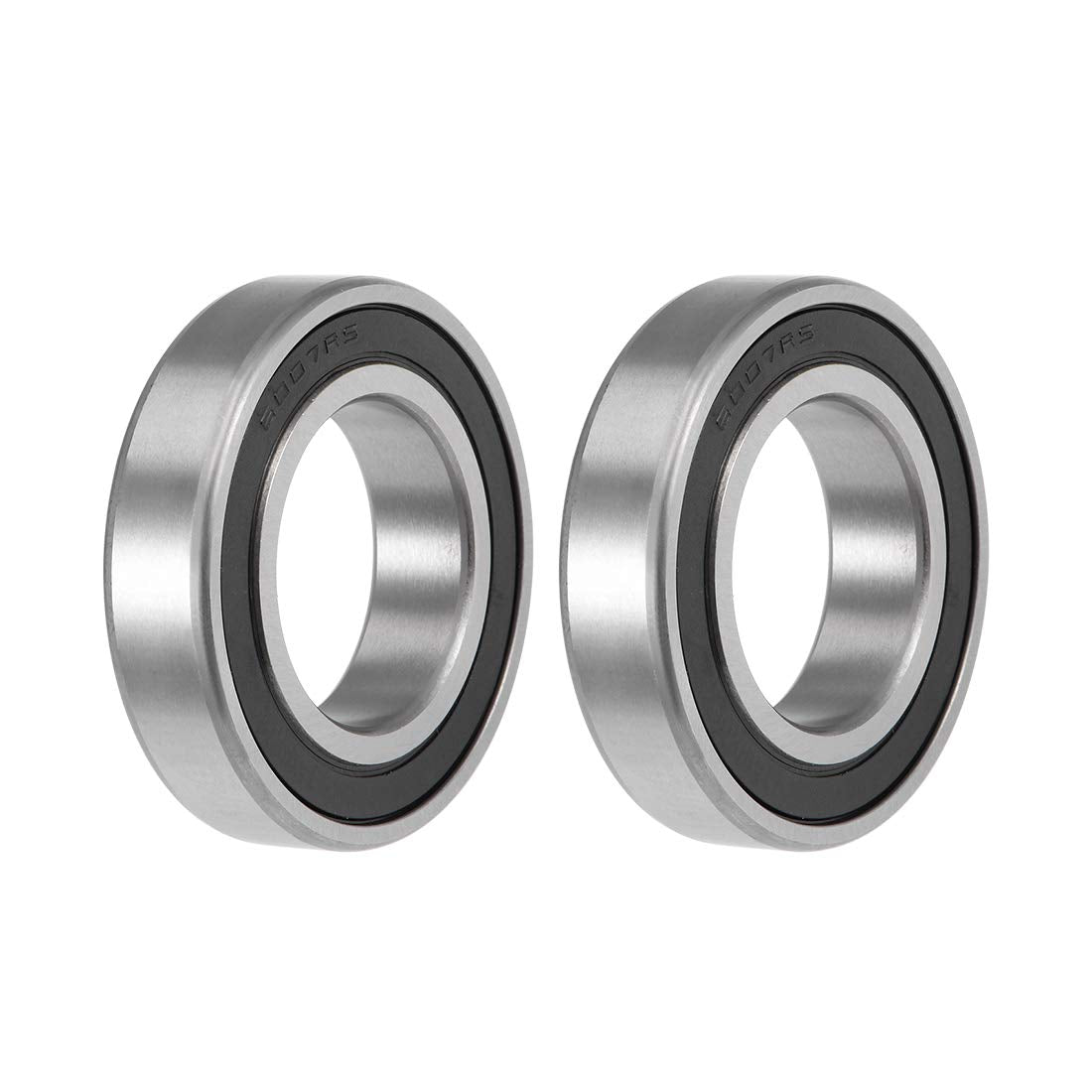 uxcell 6007-2RS Deep Groove Ball Bearings Z2 35mm X 62mm X 14mm Double Shielded Carbon Steel 2pcs