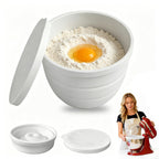 Silicone Bowl Liners for 5Qt Tilt-Head Kitchen Mixers | Durable Mixer Accessories & Replacement Bowl Inserts (White)