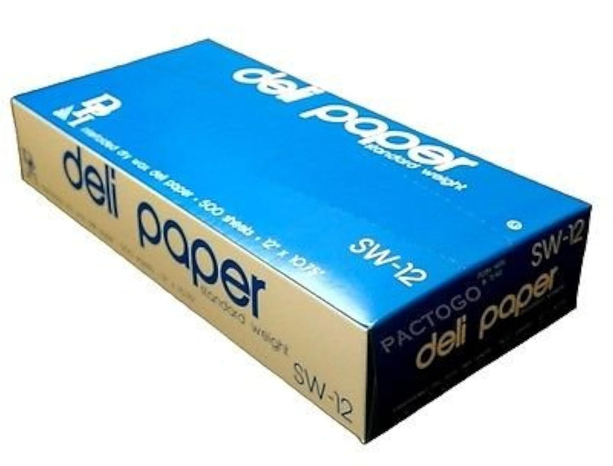 12" x 10.75" Dry Waxed Deli Paper Pop-Up Sandwich Food Wrap Sheets (Pack of 500)