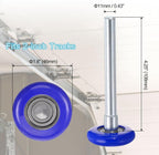 Durable 1.8 Inches Nylon Garage Door Rollers 6200ZZ 10 Ball Bearing 4.25 Inches Stem (4.25" Stem20Pack, 20)