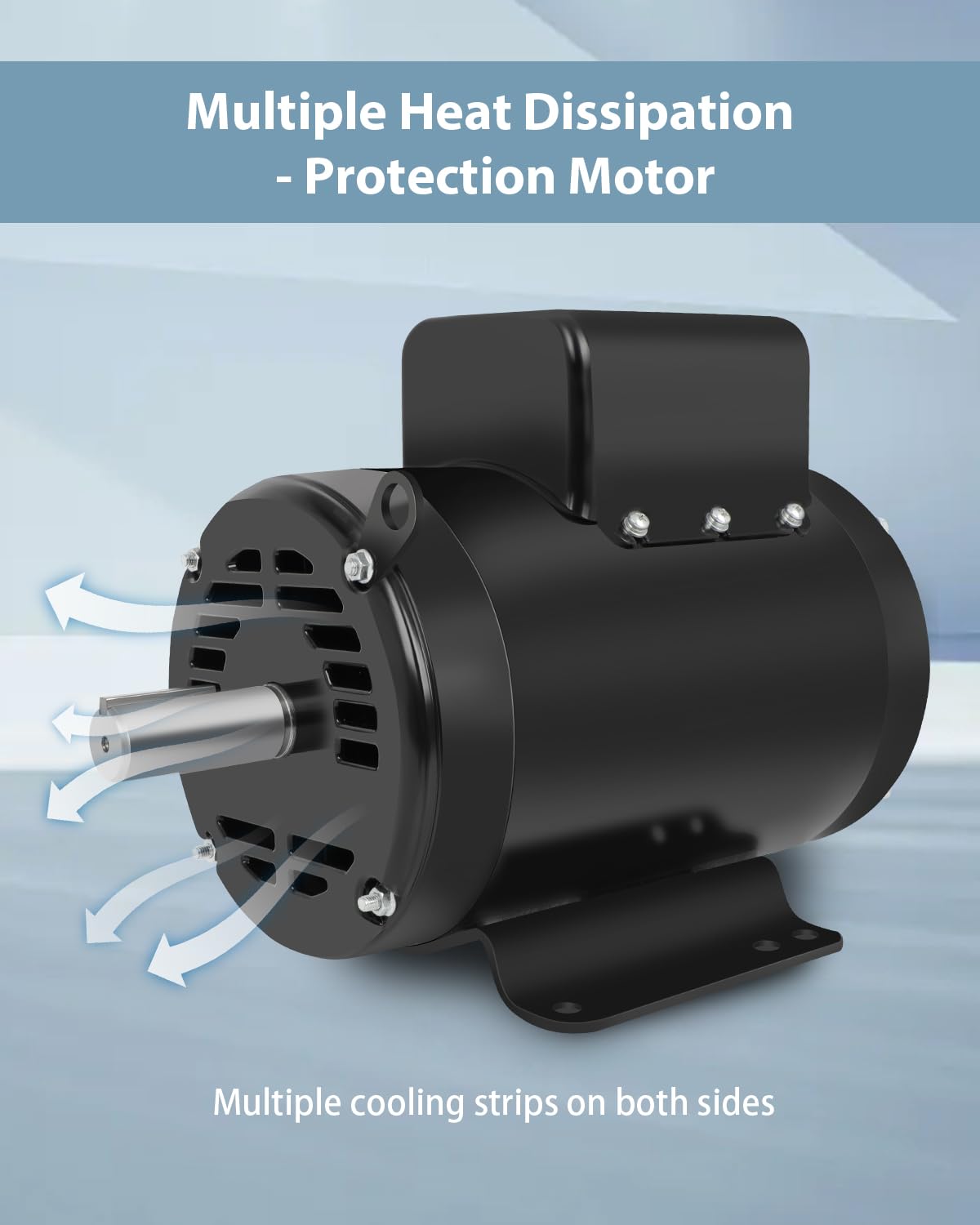 7.5HP Air Compressor Motor ODP 3450RPM Single Phase 184T Frame 208V-230V