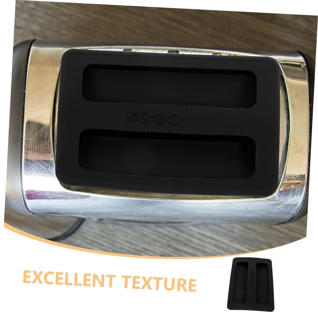 2pcs Silicone Toaster Cover Lid for Bread Machine, Black
