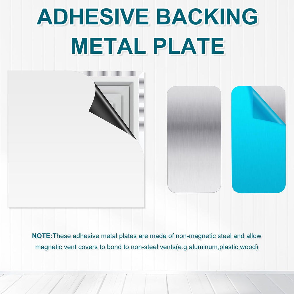 Metal Plates for Magnets 28 Pcs Adhesive Magnetic Mounts