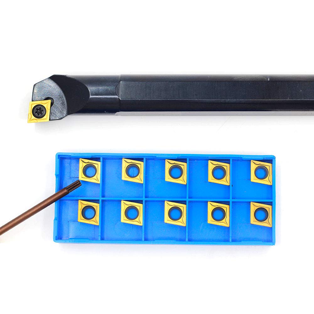 OSCARBIDE 3/4" x 10" Indexable Boring Bar with 10 pcs Insert,Right-Hand