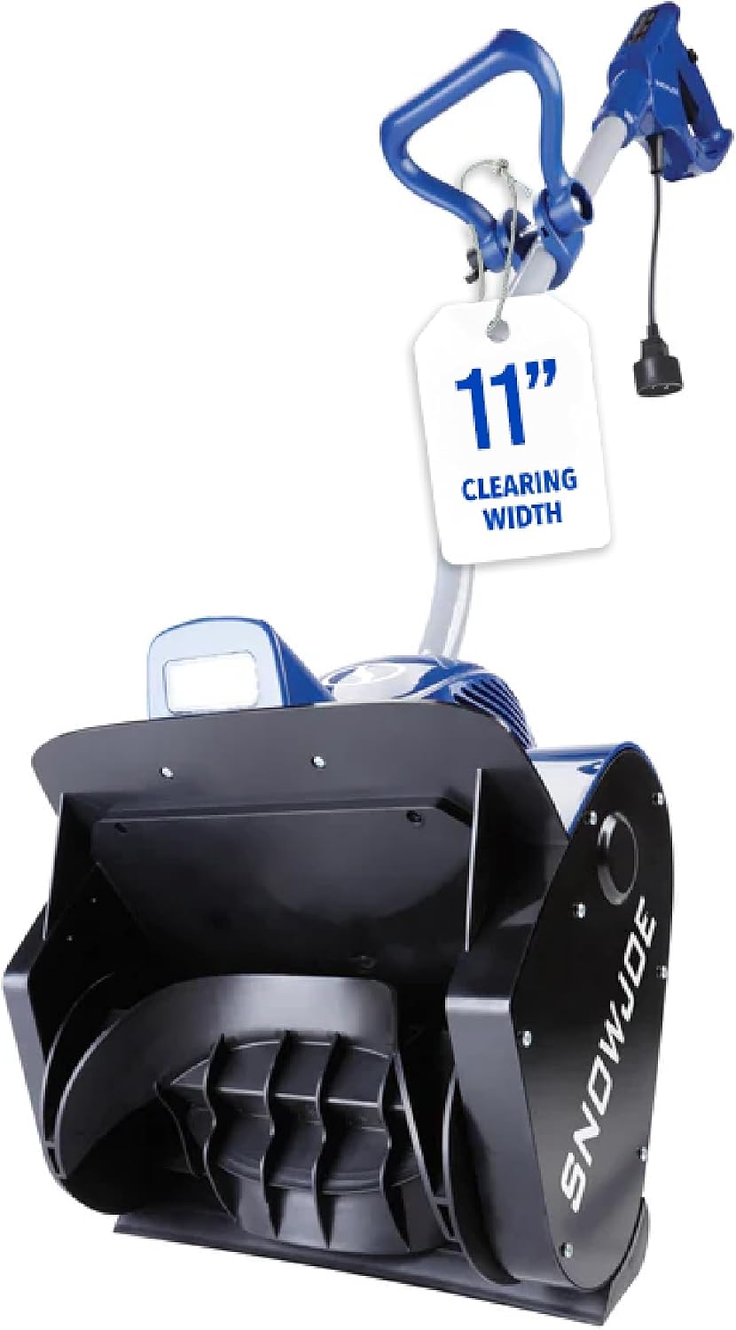 324E Electric Snow Shovel, 10A Motor, 2-Blade Paddle Auger, Adjustable Handle, 2W LED Light, Clears 14-Inch by 6-Inch