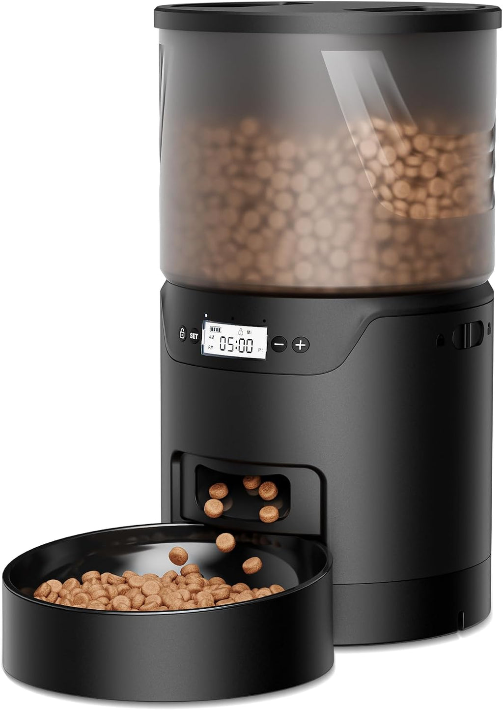 PET Automatic Cat Feeder: 3L Auto Food Dispenser with Timed Feeding| 6 Meal Programmable& 1-20 Portion Precise