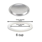 Zorsculpt Silicone Rubber Replacement Gasket Seal, 6 cup+sieve