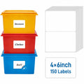 150 Pcs 4"x6" Extra Large Removable Labels for Storage Bins