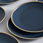 Melamine Dishes Sets of 6, Melamine Plates,10.5 Inch Dinner Plates, Outdoor Dinnerware Sets, Unbreakable, BPA Free