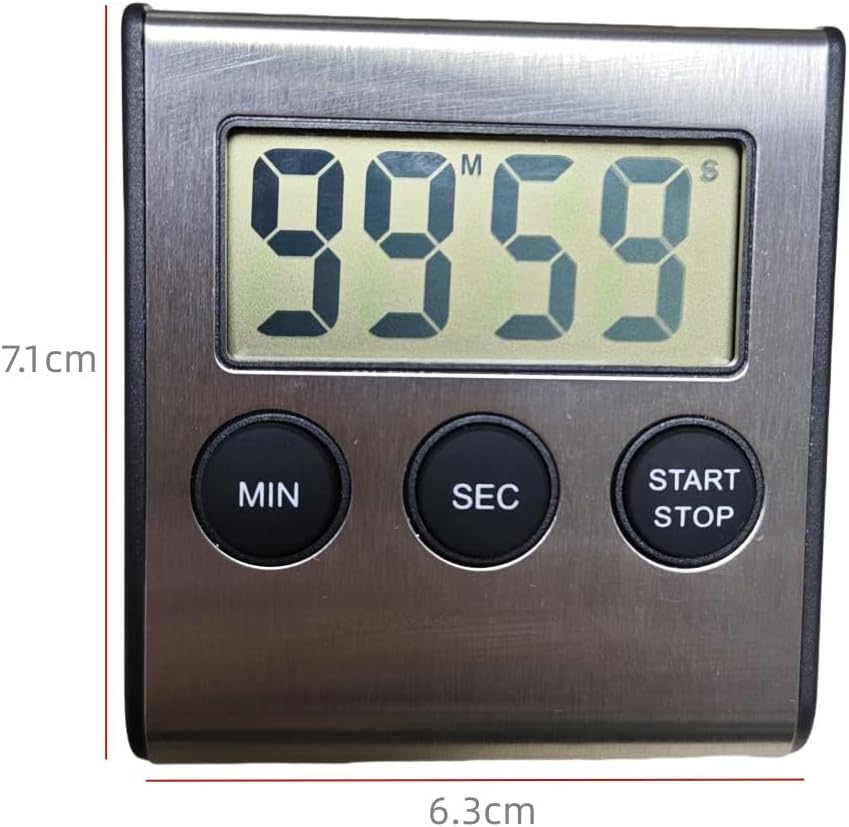 Digital Kitchen Timer Alarm Clock for Kitchen Appliance 100 MINUTE Timer for Cooking, Study, Sports, Meeting, Parking