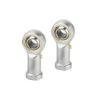 FOCMKEAS 2 PCS PHSB4L Spherical Rod End Bearings, 1/4" Bore, Left Hand